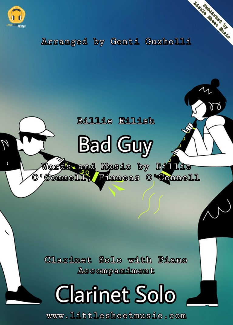 Billie Eilish Bad Guy Solo) Littlesheetmusic