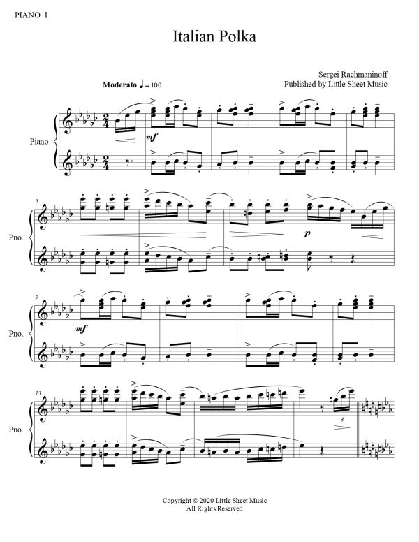 Sergei Rachmaninoff - Italian Polka - Image 3