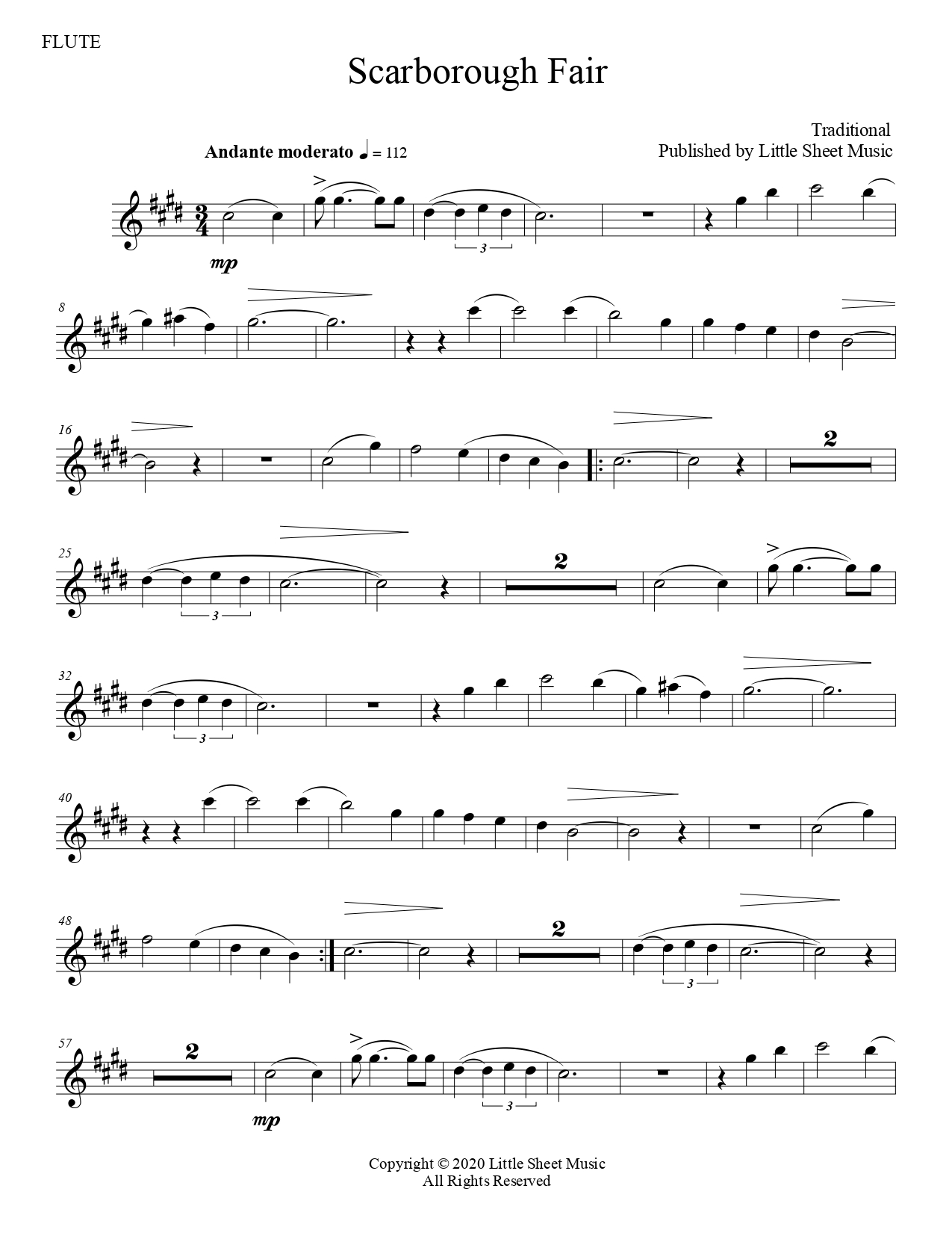 Scarborough Fair Sheet music for Violin (Solo)