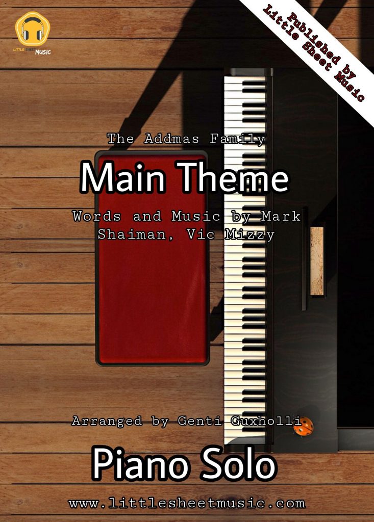 The Addams Family Main Theme (Piano Solo) Littlesheetmusic