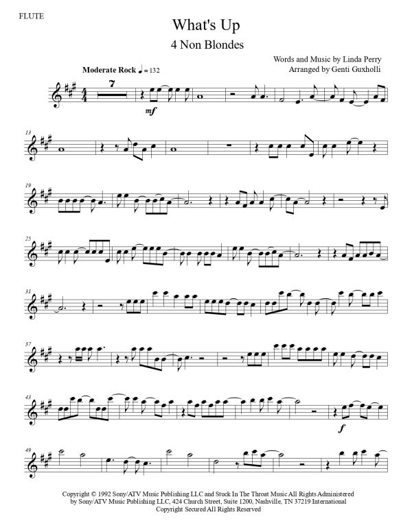 4 Non Blondes - What's Up (Flute Solo) - Image 3