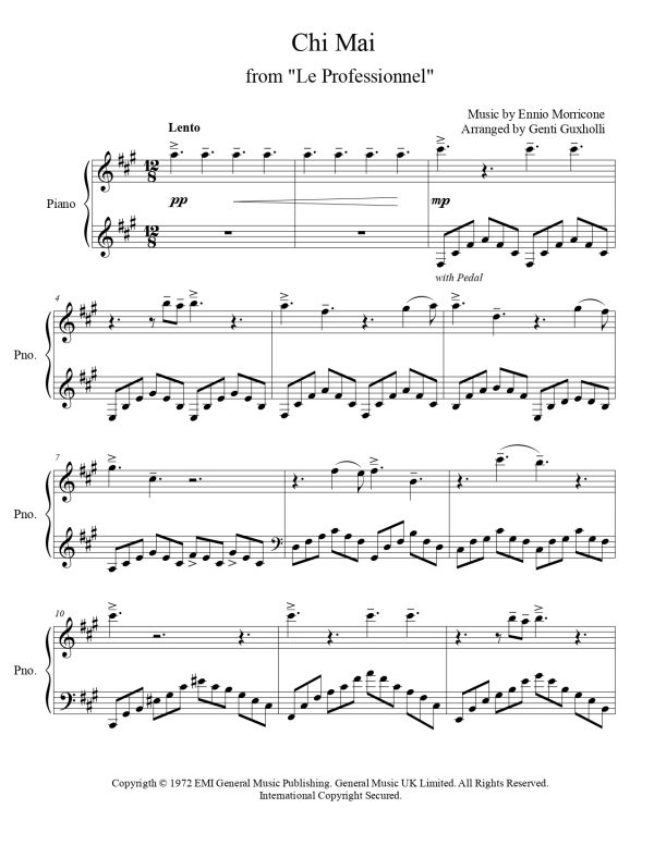 Ennio Morricone - Chi Mai (Piano Solo) - Image 2