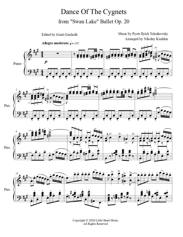 Dance Of The Cygnets (Piano Solo) - Image 2