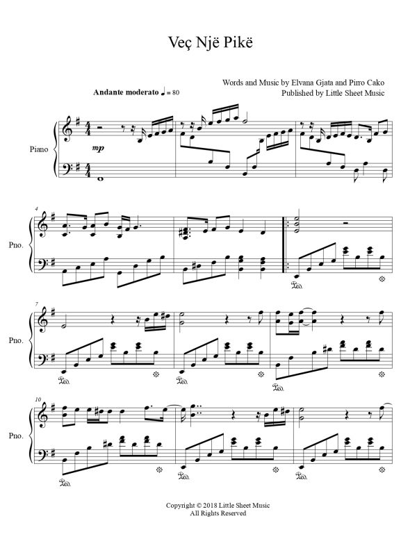 Elvana Gjata - Vec Nje Pike (Piano Solo) - Image 2