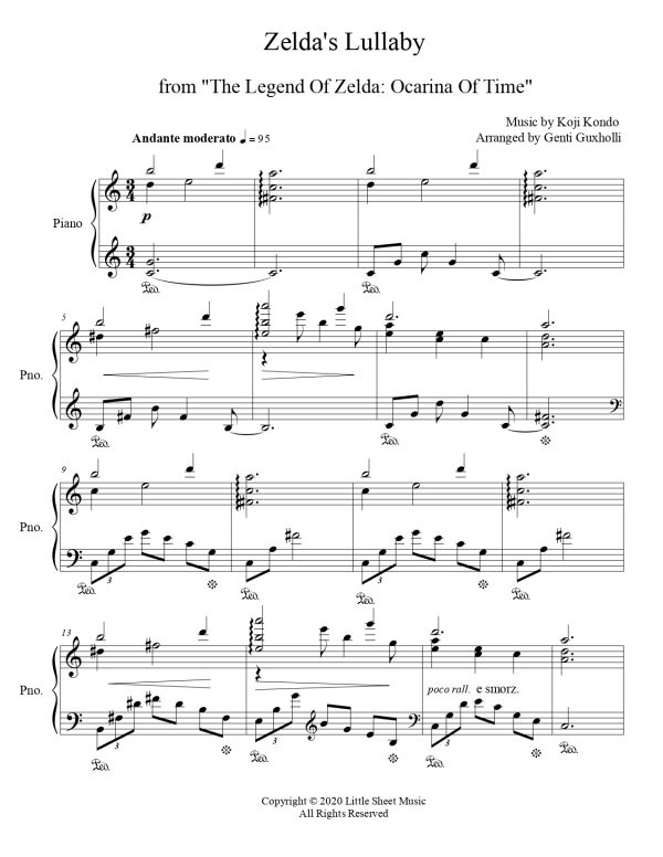 Zelda's Lullaby – The Legend of Zelda: Ocarina of Time (Piano Solo) - Image 2