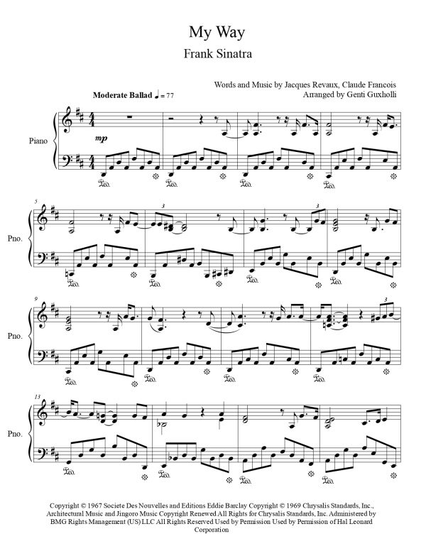 Frank Sinatra - My Way (Piano Solo) - Image 2