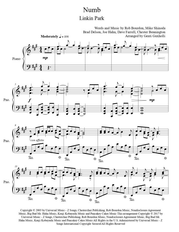Linkin Park - Numb (Piano Solo) - Image 2