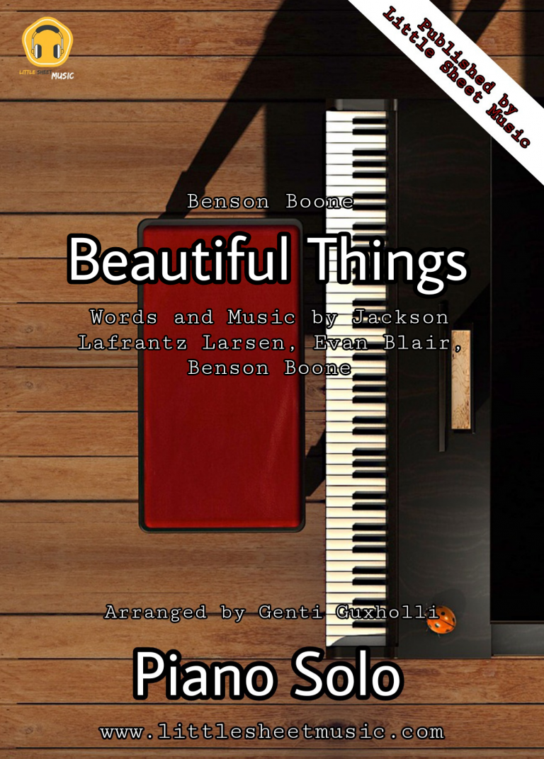 Benson Boone – Beautiful Things (Piano Solo) – Little Sheet Music
