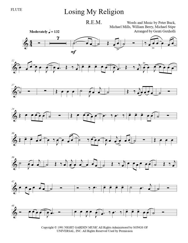 R.E.M. - Losing My Religion (Flute Solo) - Image 3