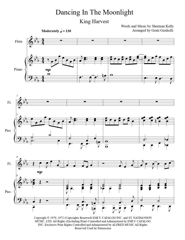 King Harvest - Dancing In The Moonlight (Flute Solo) - Image 2