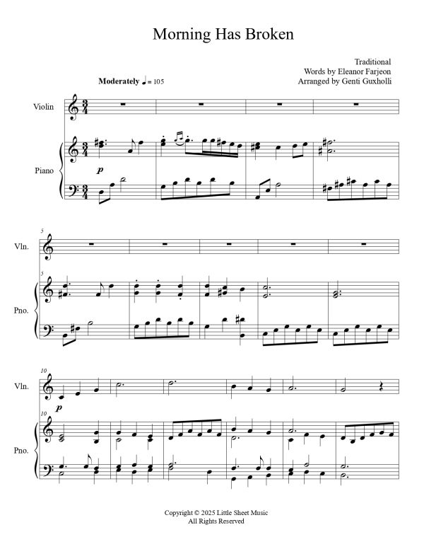 Morning Has Broken (Violin Solo) - Image 2