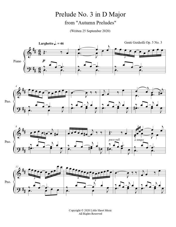Autumn Preludes Op. 5 - Image 5