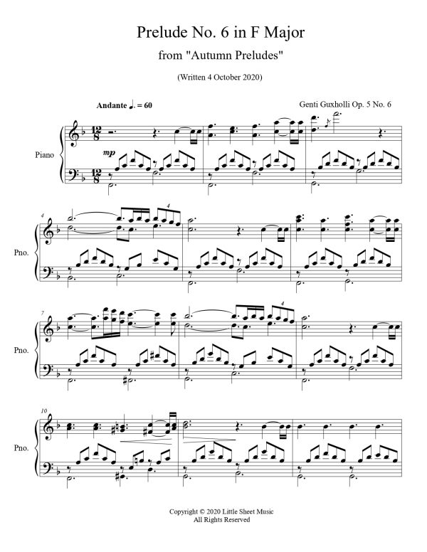 Autumn Preludes Op. 5 - Image 8