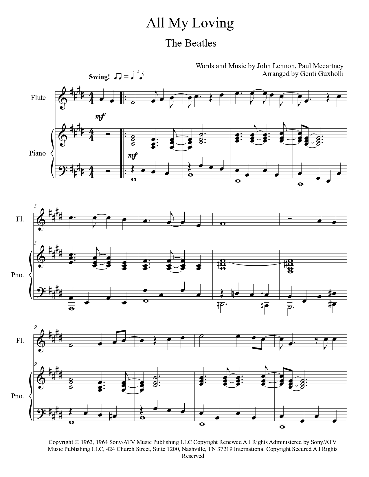 The Beatles - All My Loving (Flute Solo) - Image 2