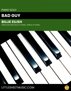 Billie Eilish - Bad Guy (Piano Solo)